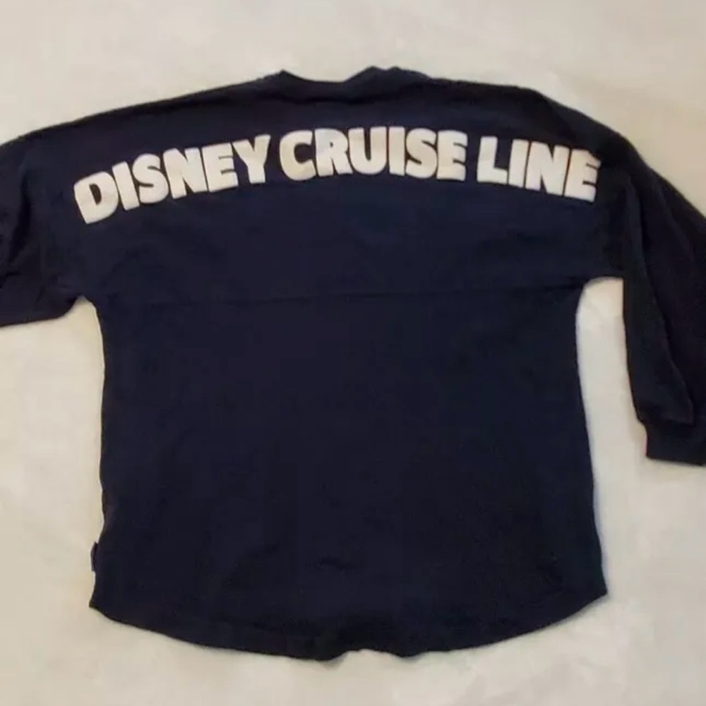 Disney Cruise Line Spirit Jersey Navy/ White  Long Sleeve Shirt Small Unisex DCL